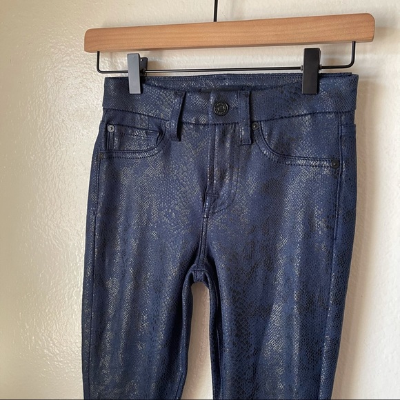 7 For All Mankind | Snakeskin Print Skinny Jeans - Picture 2 of 6